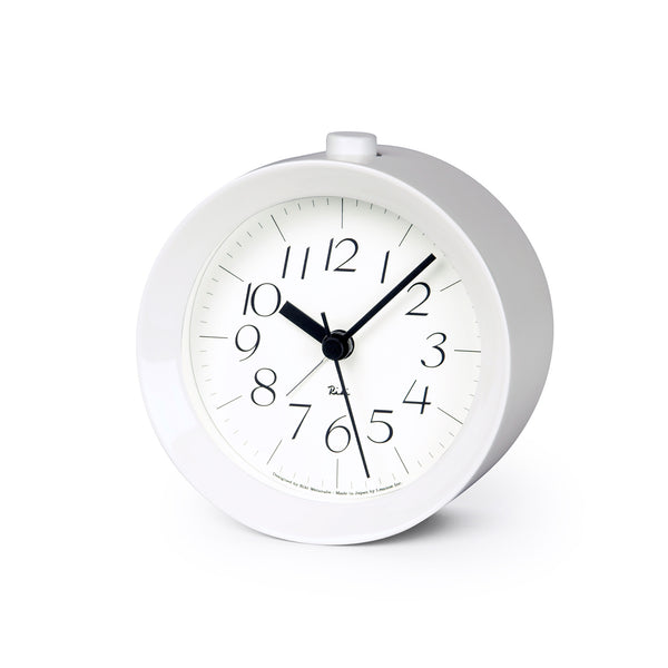 Riki アナログ掛時計 ホワイト Lemnos - Riki Alarm Clock, Piano Paint – JINEN