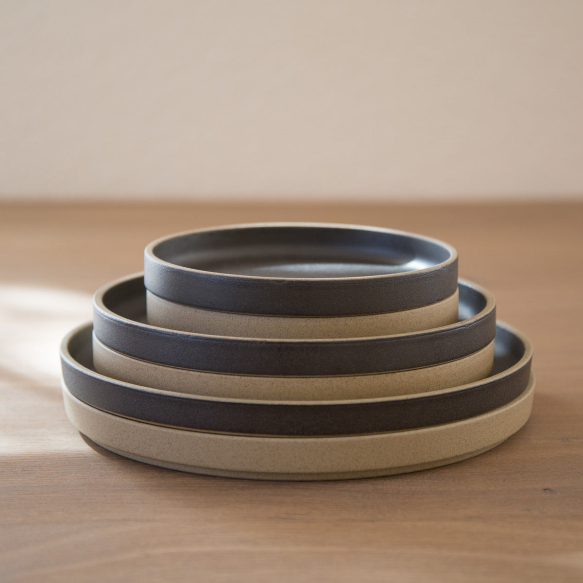 Plate, Black-Plate-Hasami Porcelain-3.25"-JINEN