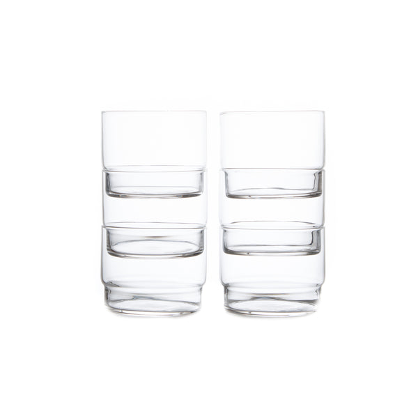 Stackable Everyday Glasses by Toyo-Sasaki Glass