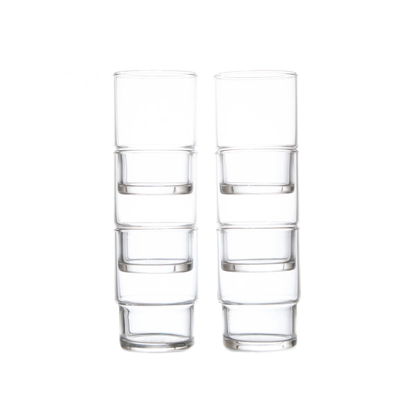 8.5 oz. HS Stacking Glass - 6 Pack-Glass Cup-Toyo Sasaki Glass-JINEN