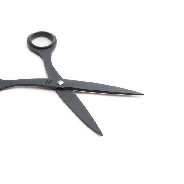 ALLEX Black Scissors All Purpose Sharp Japanese Stainless Steel Blade,  Non-Sticking Fluorine Coating Blade for Adhesive Tape, Made in JAPAN