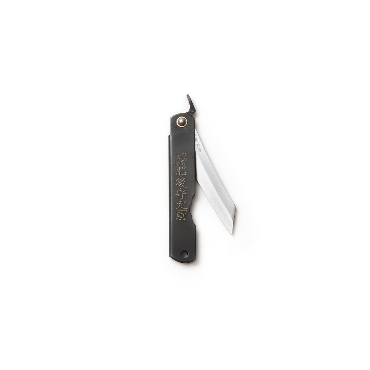 Higonokami Folding Knife - Aogami, Black-Folding Knife-Nagao Kanekoma Knife-JINEN