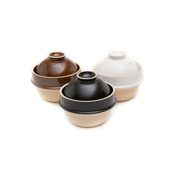 Hagama Banko Donabe Rice Cooker 3 rice cooker cups (3 Gou) with Rice S, MUSUBI KILN