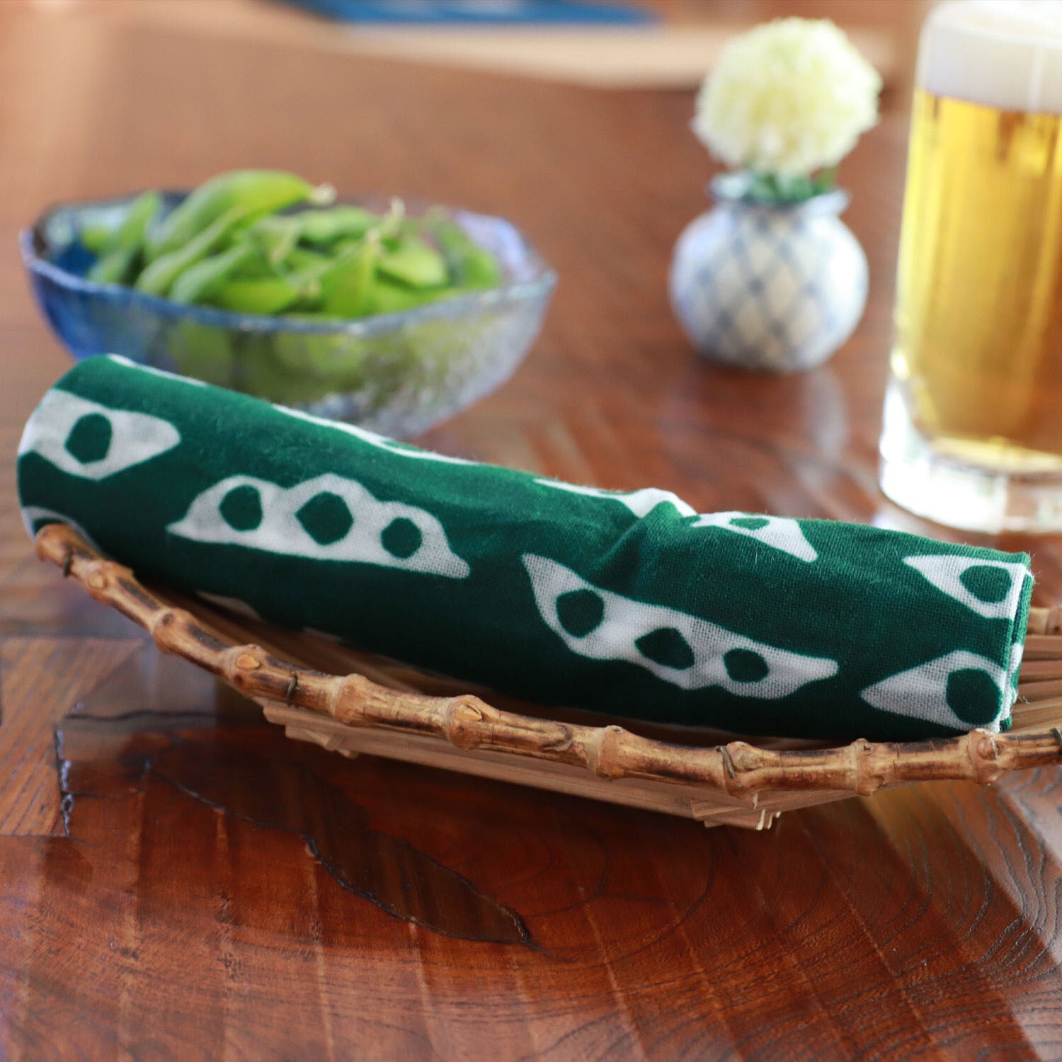 Tenugui, Botanical Komon