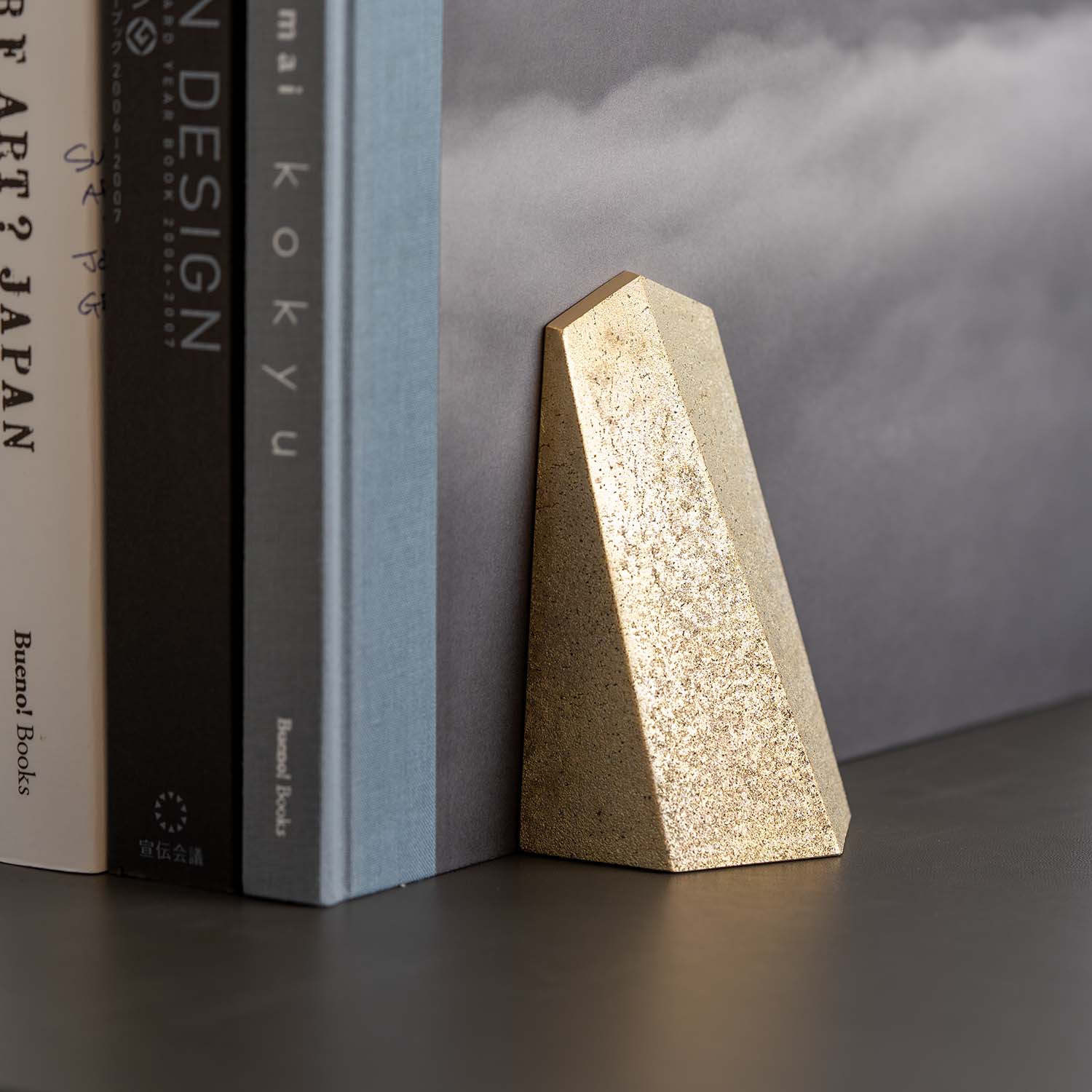 BRASS BOOKEND - KOMAGATA