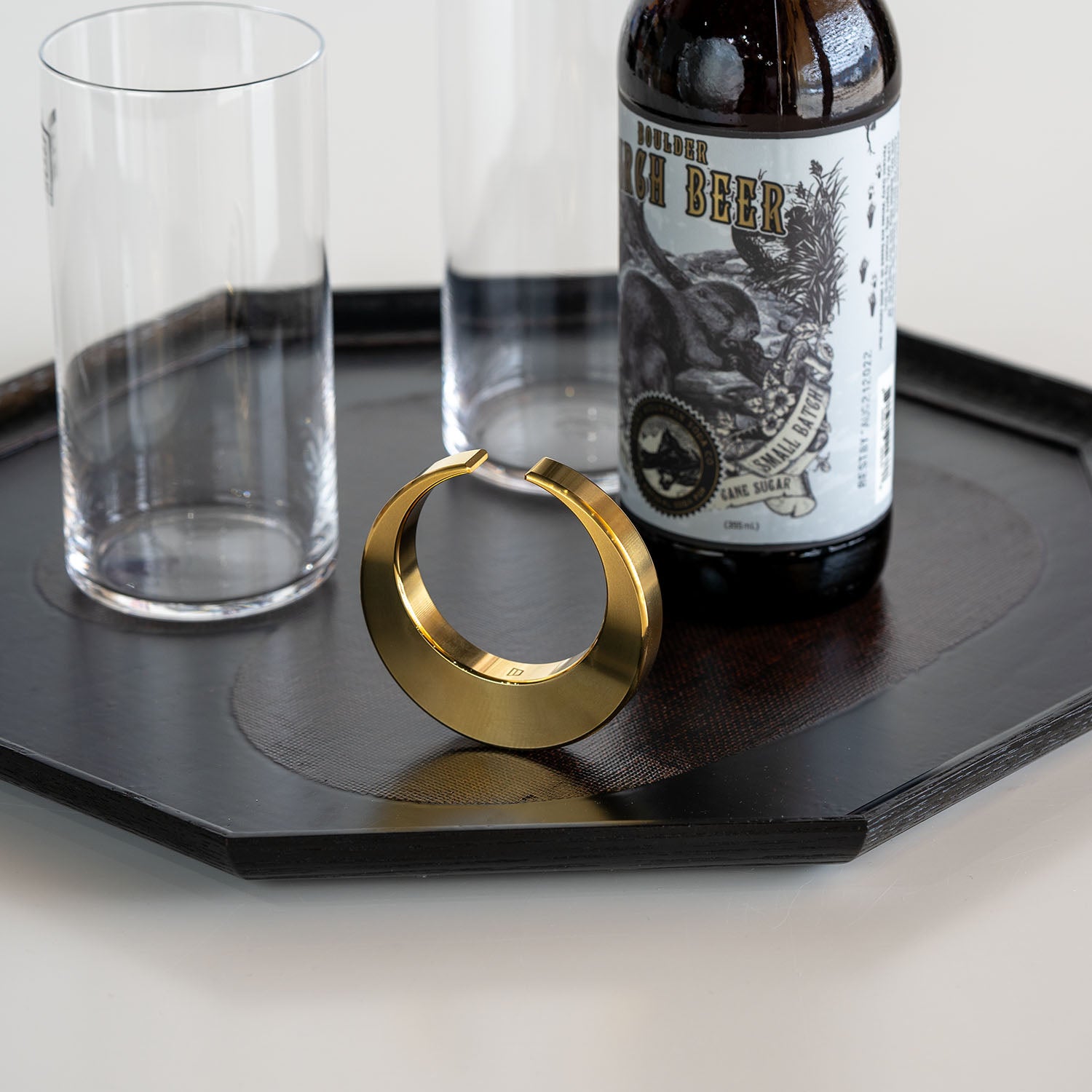 BRASS BOTTLE OPENER - Crescent