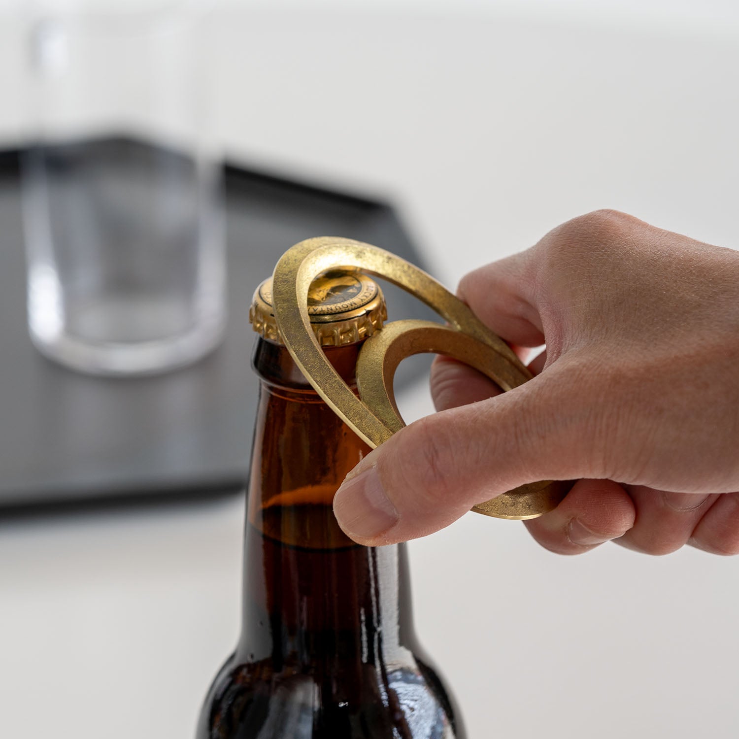 BRASS BOTTLE OPENER - ECLIPSE