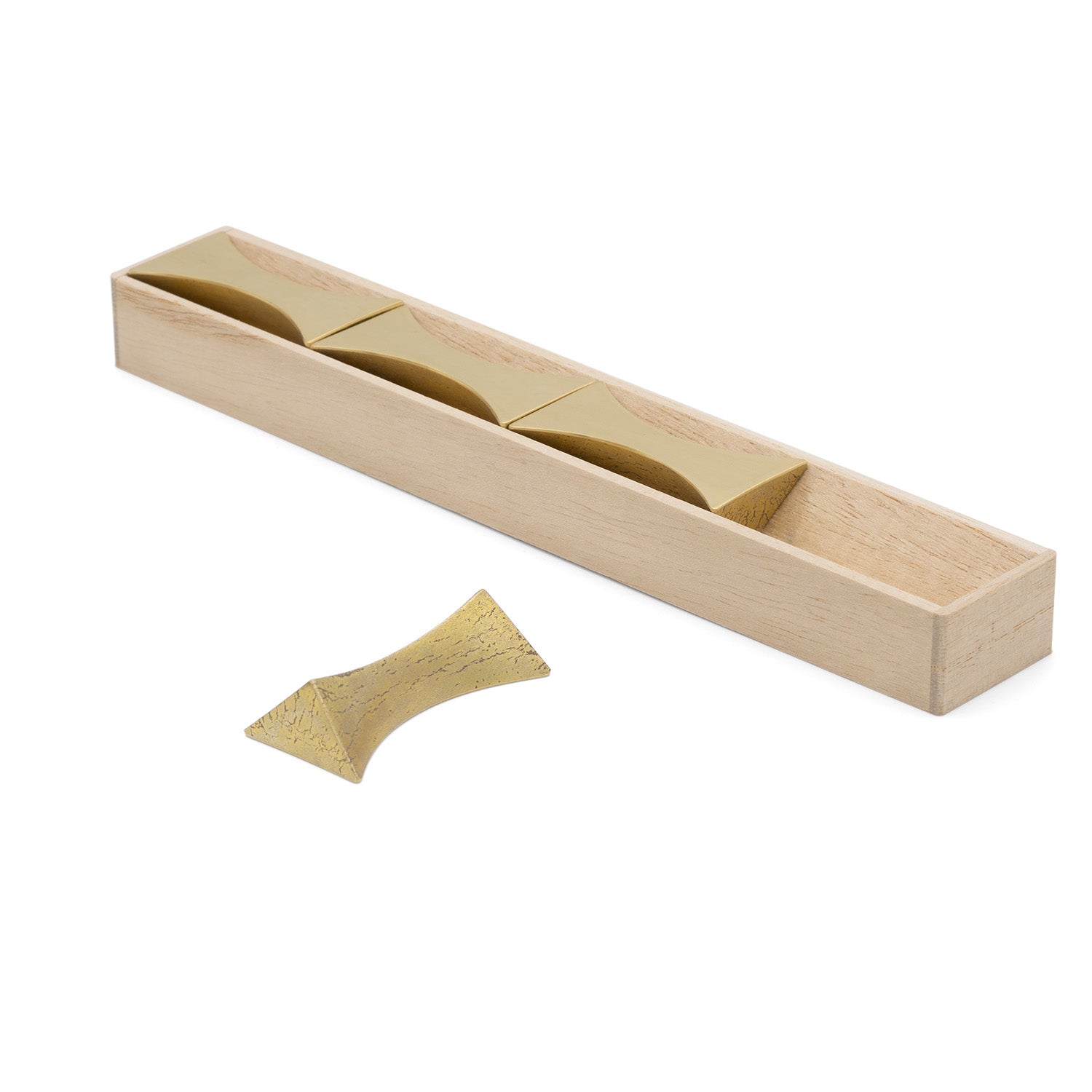 BRASS CHOPSTICK REST - FLASH, 4 PC SET