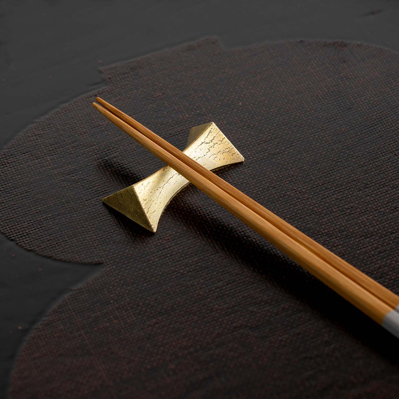 Futagami - Brass Chopstick Rest - Flash, 4 Pc Set – JINEN