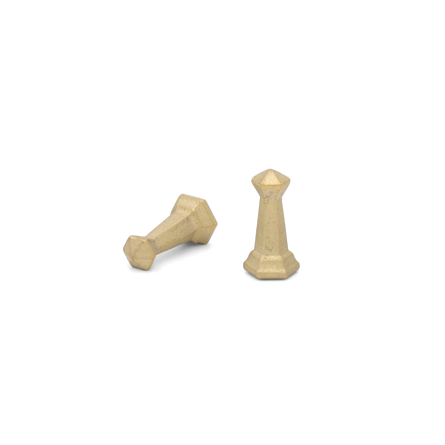 BRASS MAGNET HOOK - CHESS SHAPED, 2 PC SET