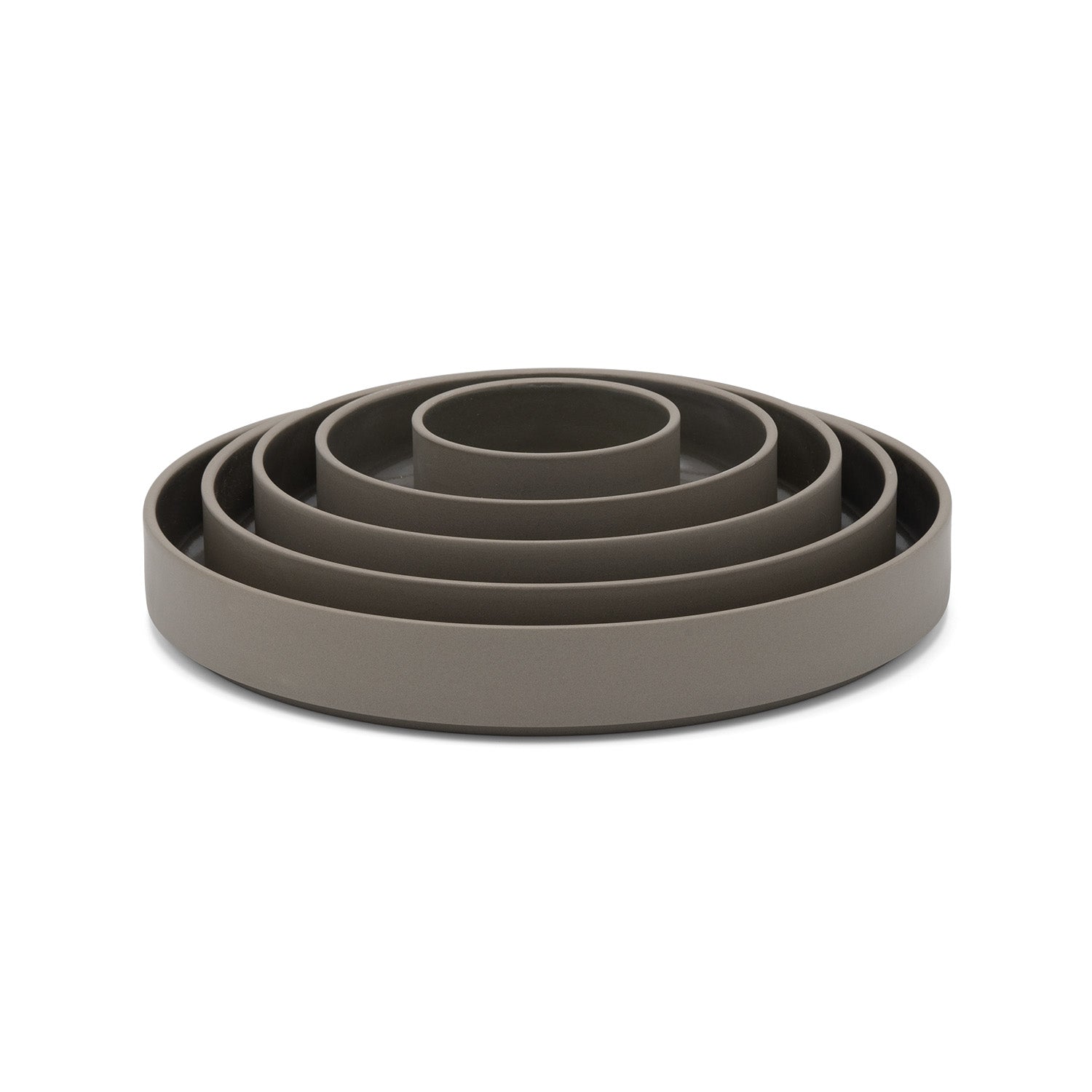 Shallow Bowl, Dark Gray