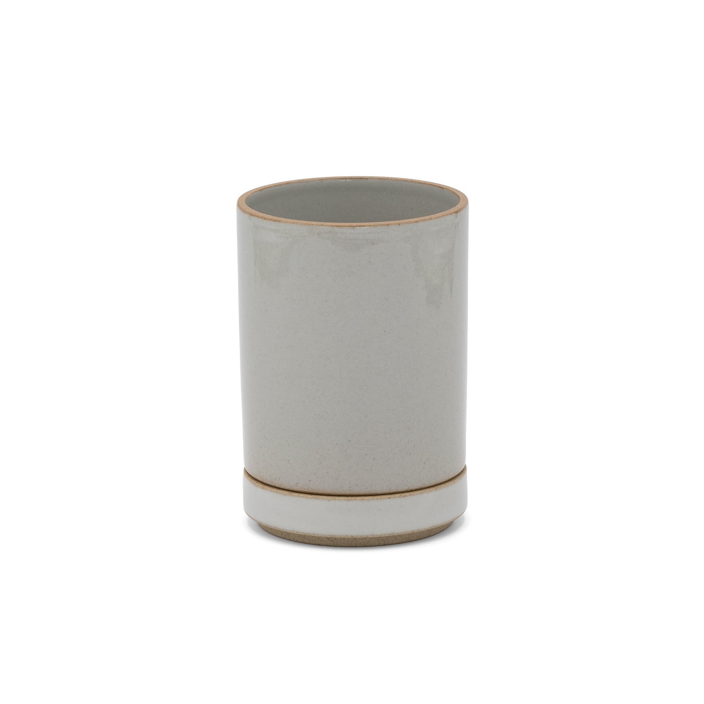 porcelain plant pot Hasami Porcelain Small Planter, Gloss Grey