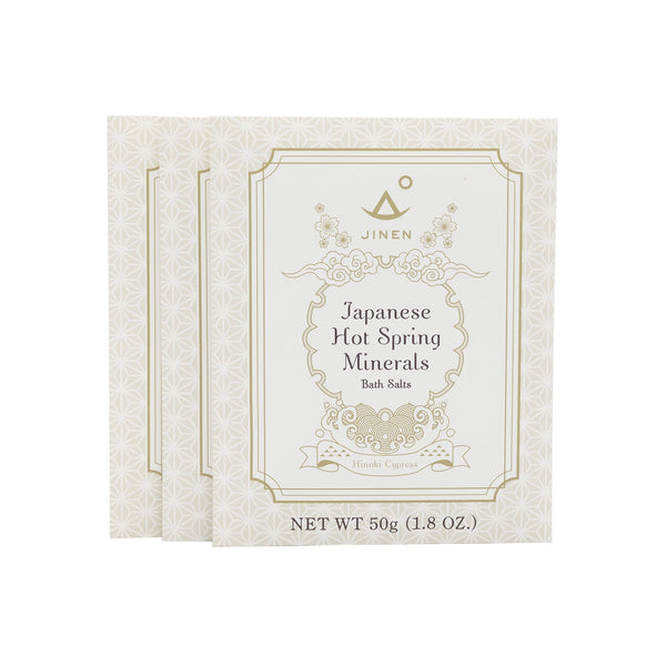 FREE GIFT | Japanese Hot Spring Minerals Bath Salts, Hinoki - 50g, 3 Pack