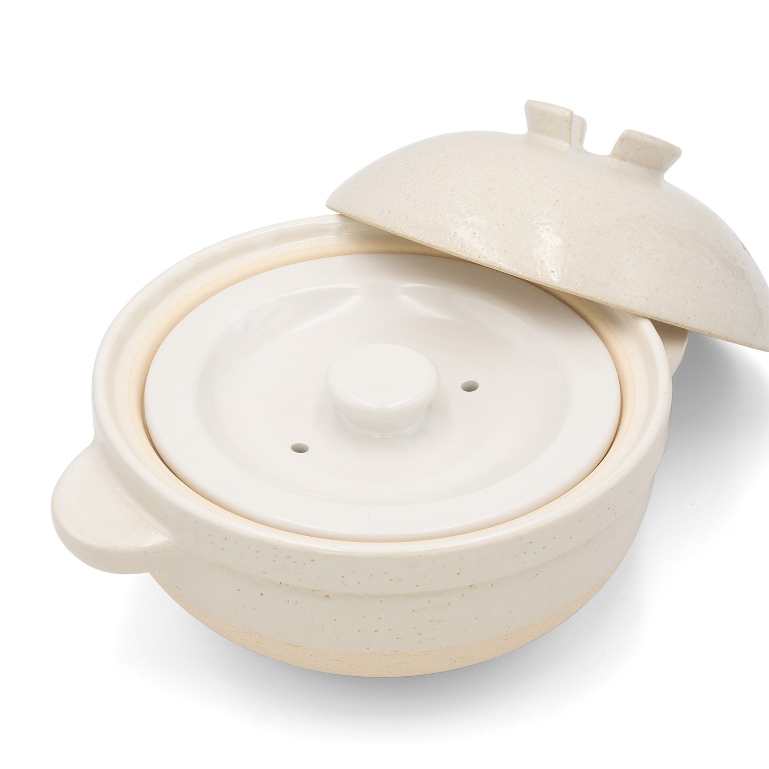 Kamado-san, Donabe Rice Cooker - White, Large