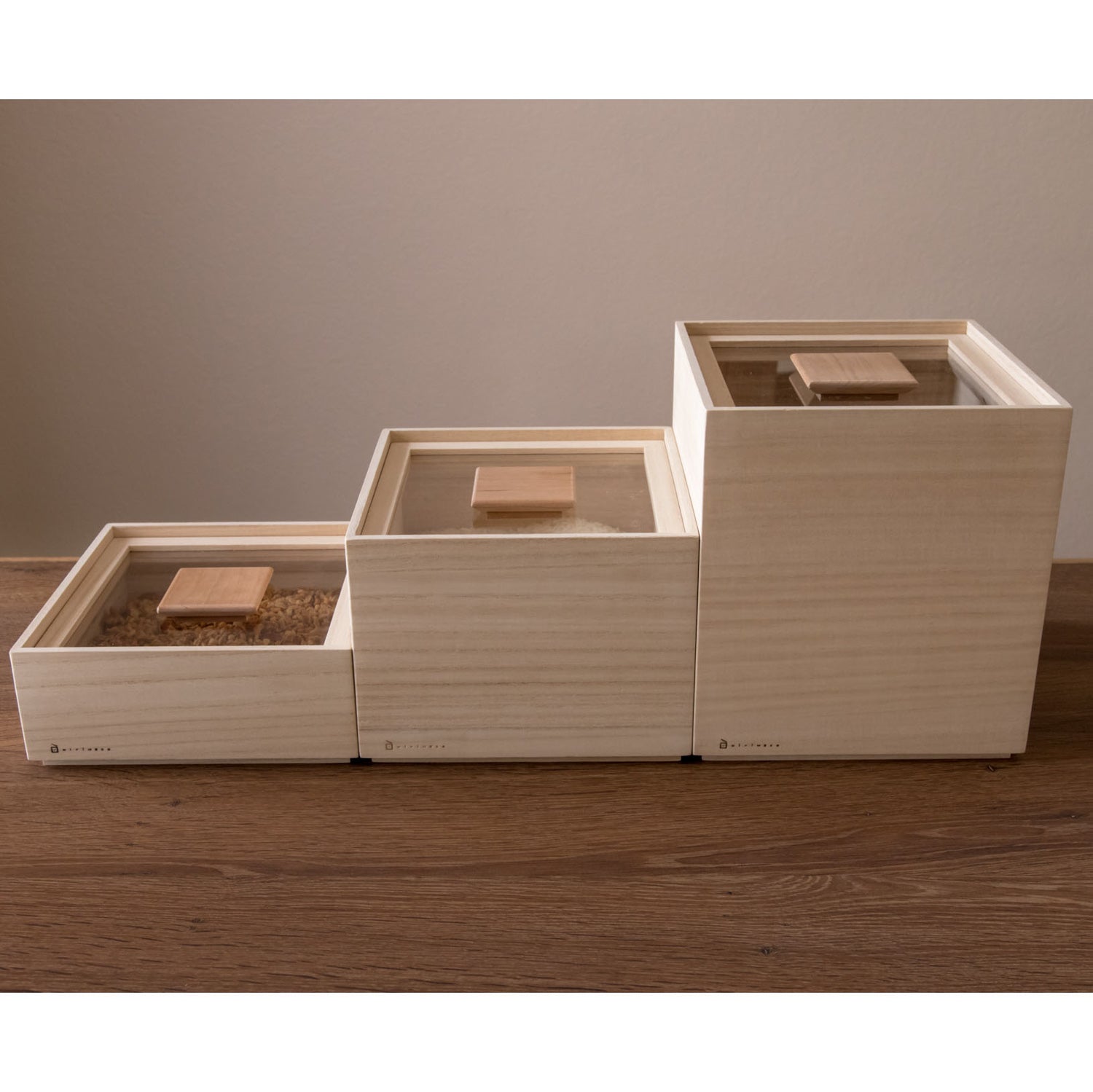 Rice Bin - Medium (3 kg)-Bin-Masuda Kiribako-JINEN