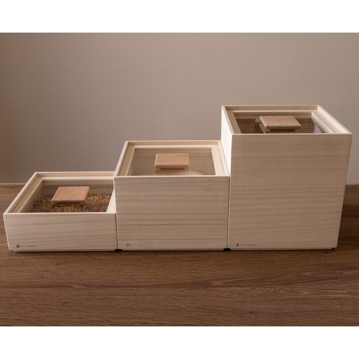 Rice Bin - Small (1 kg)-Bin-Masuda Kiribako-JINEN