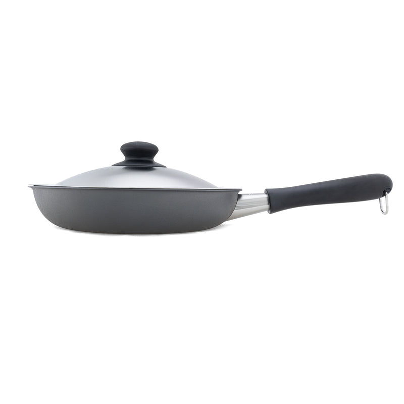 Iron Pan W/ Stainless Steel Lid