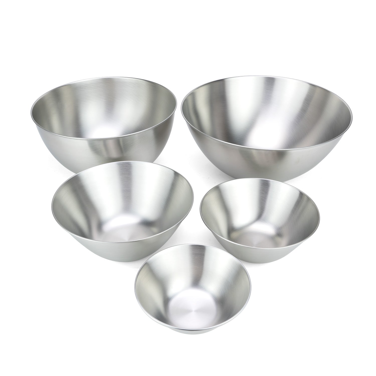Stainless Steel Mixing Bowls, 5 Pc Set
