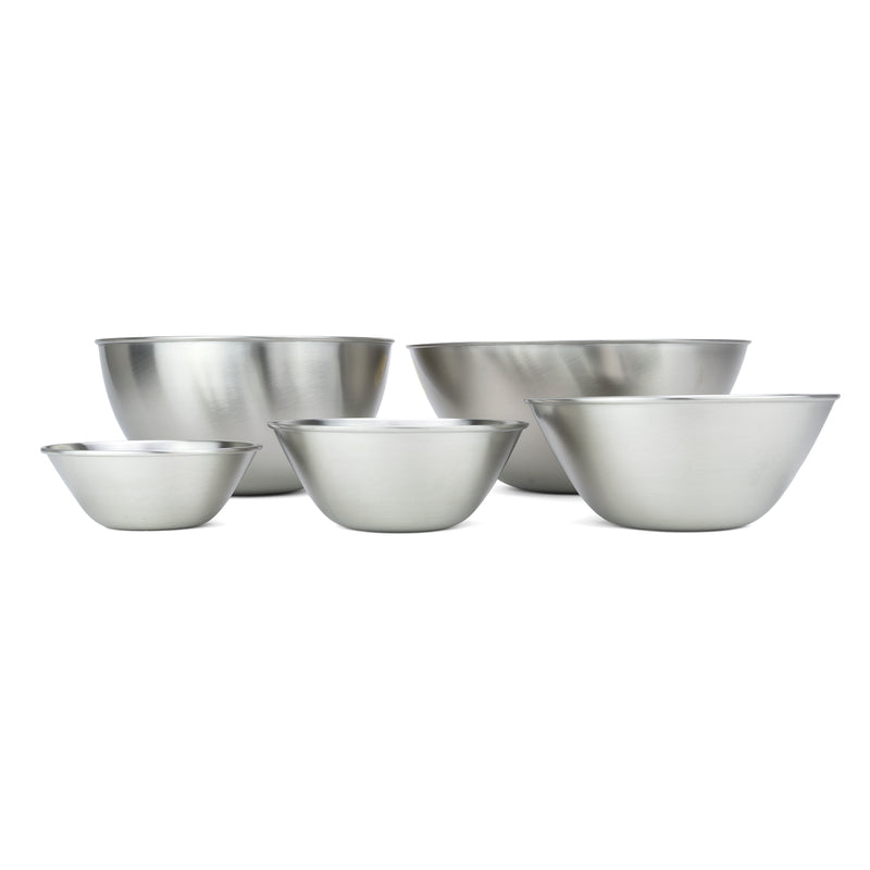 Stainless Steel Mixing Bowls, 5 Pc Set