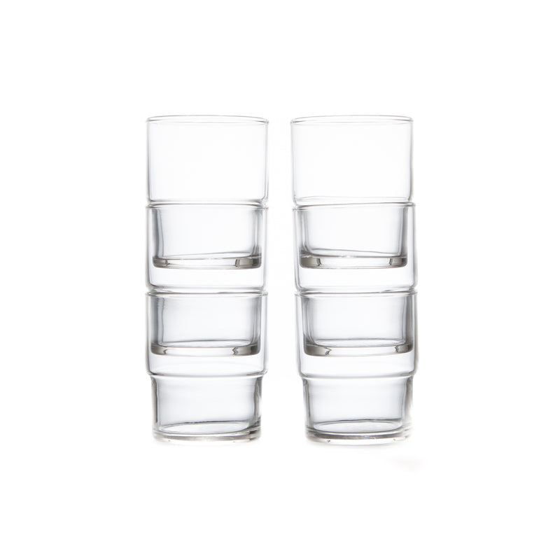 7 oz. HS Stacking Glass - 6 Pack-Glass Cup-Toyo Sasaki Glass-JINEN