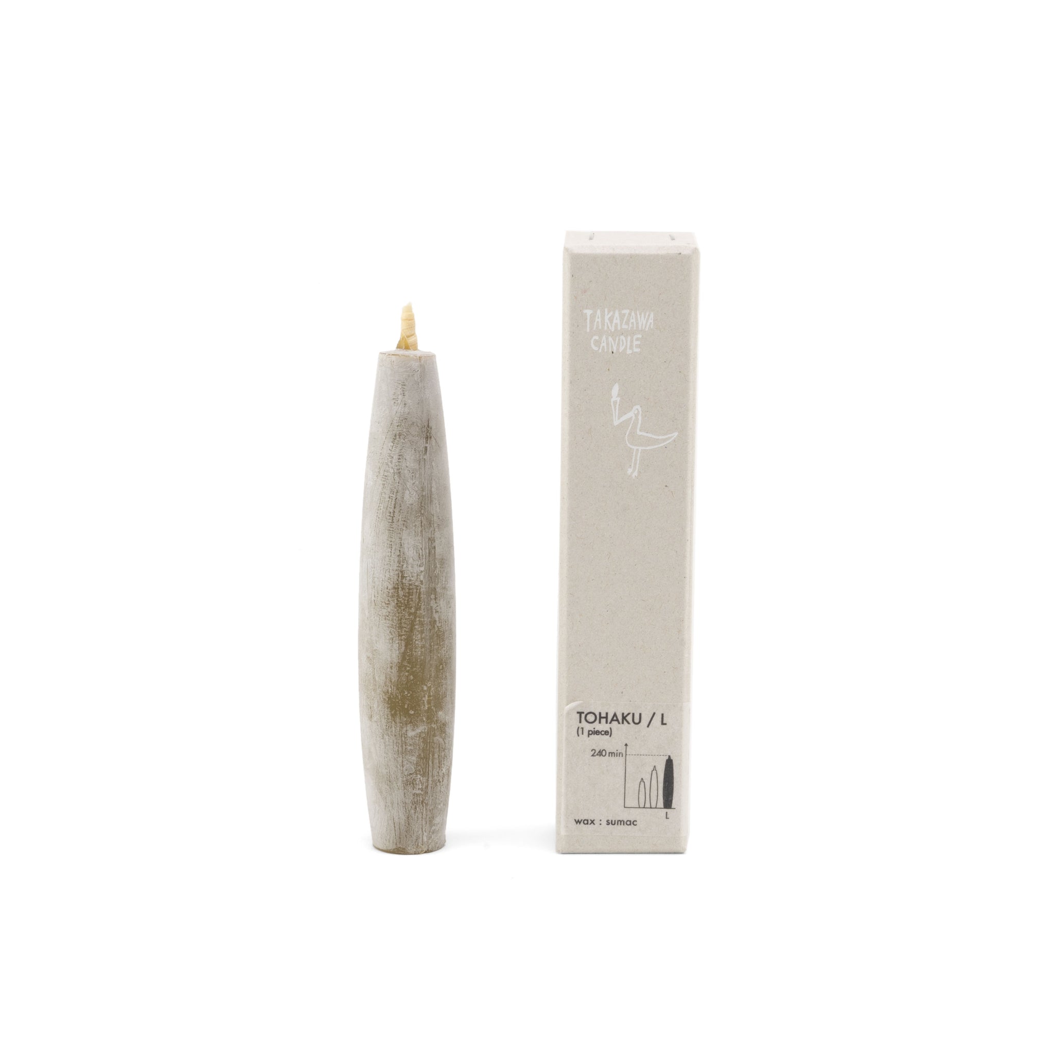 Tohaku Japanese Candle, Large