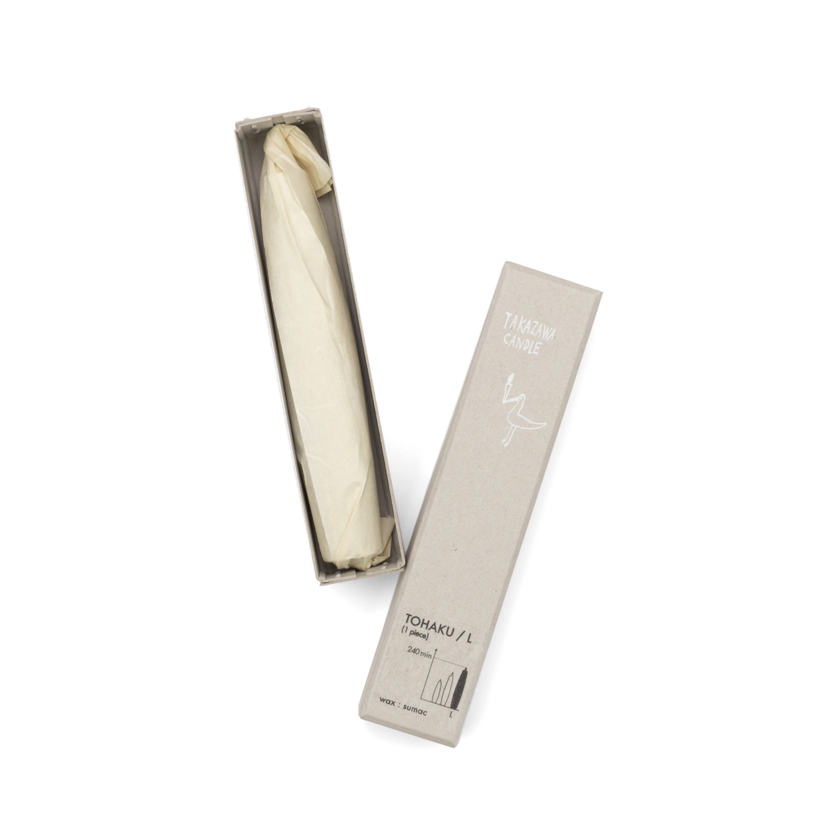 Tohaku Japanese Candle, Large