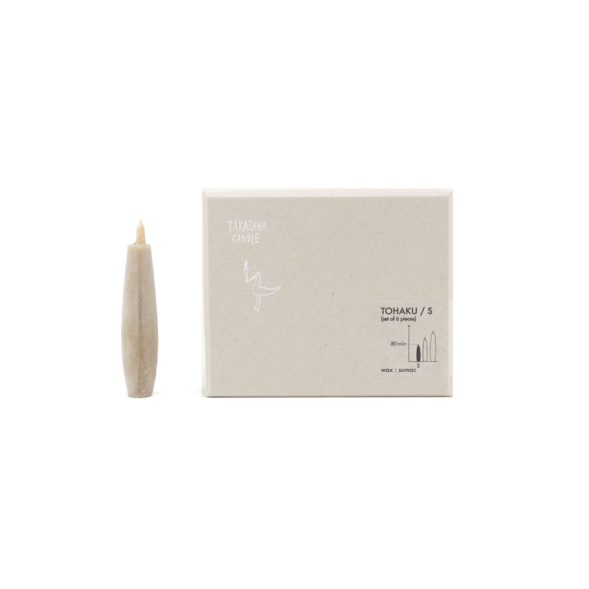 Tohaku Japanese Candles, Small