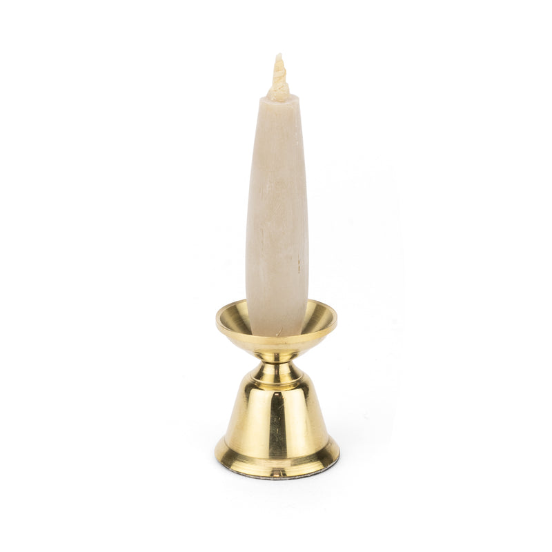 Daruma Brass Candle Stand