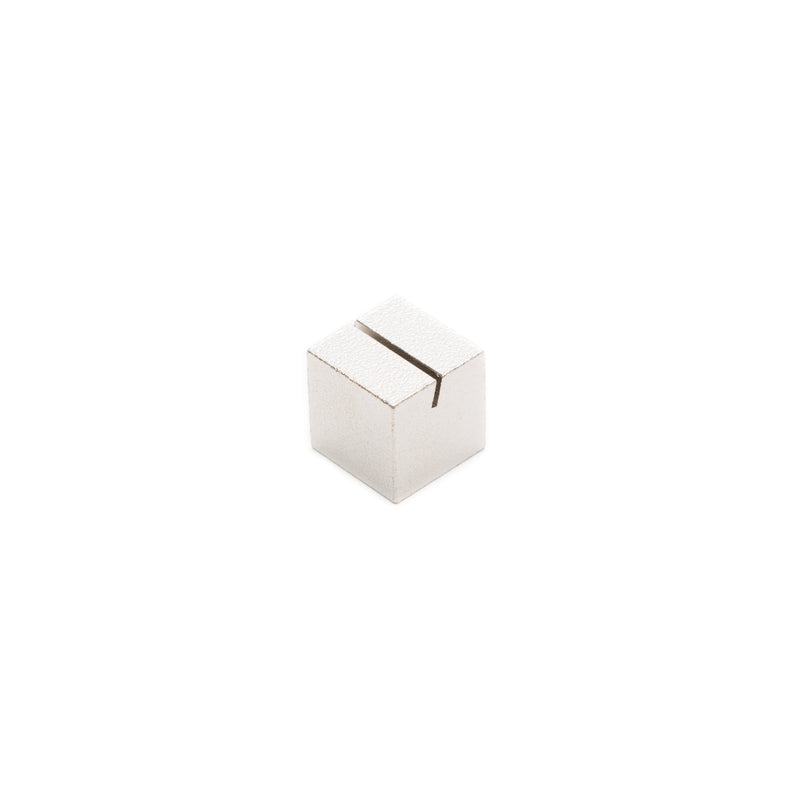 Brass Cubic Card Stand-Card Stand-Hakuhodo-Silver-JINEN