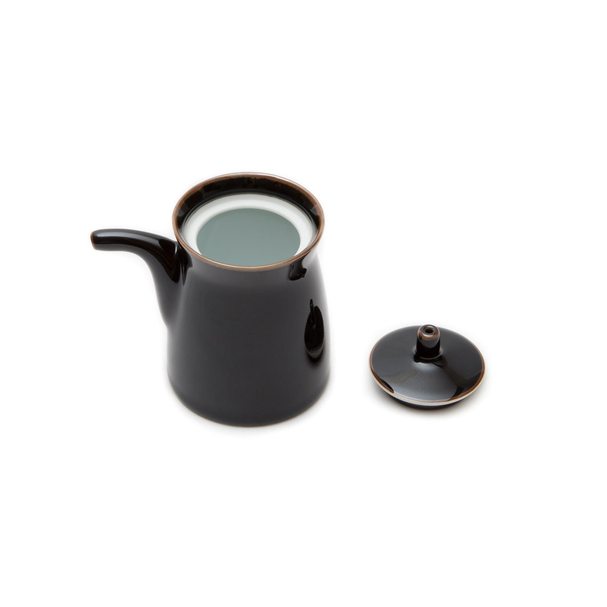 G-Type Soy Sauce Dispenser-Soy Sauce Dispenser-Hakusan Porcelain-Black-JINEN