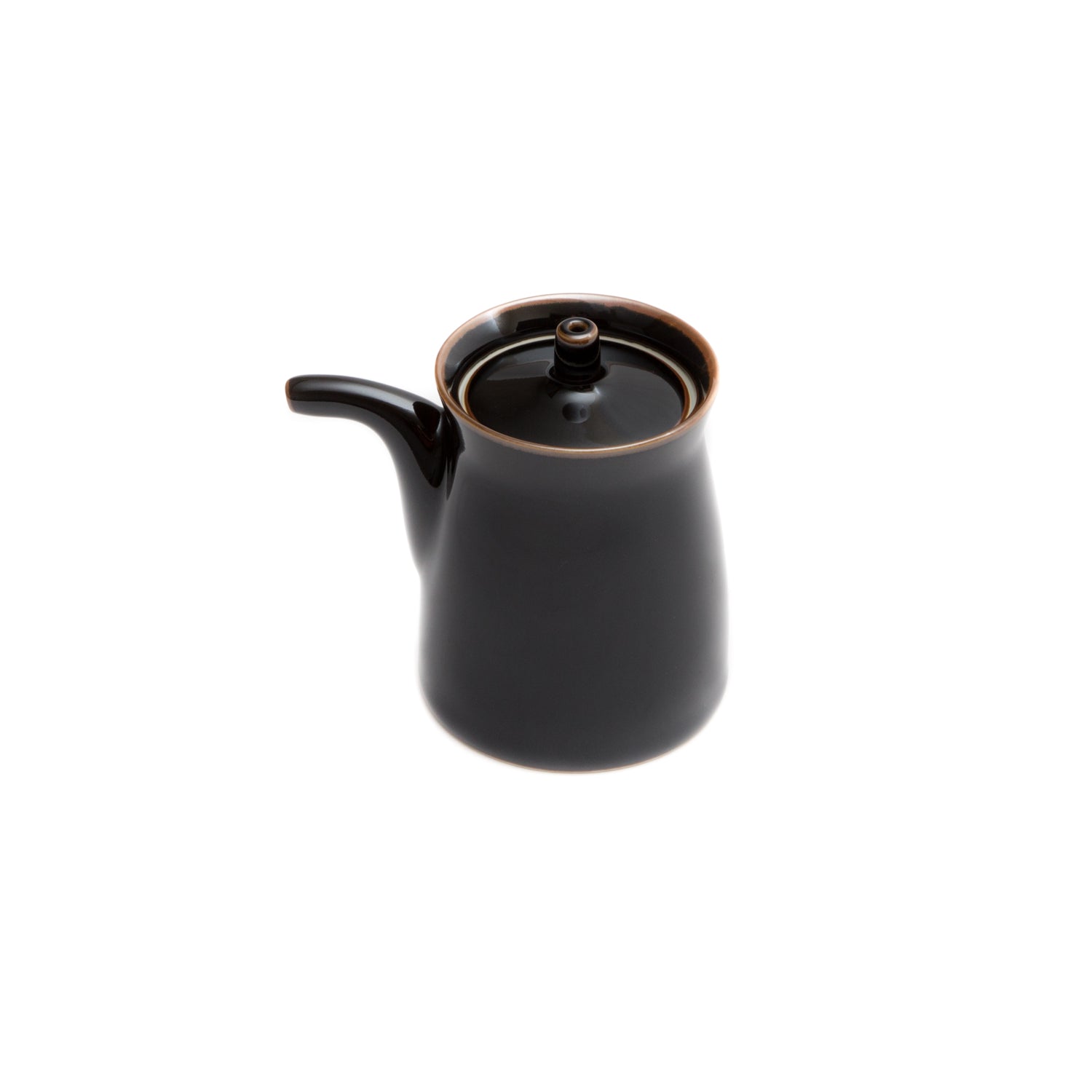 G-Type Soy Sauce Dispenser-Soy Sauce Dispenser-Hakusan Porcelain-Black-JINEN