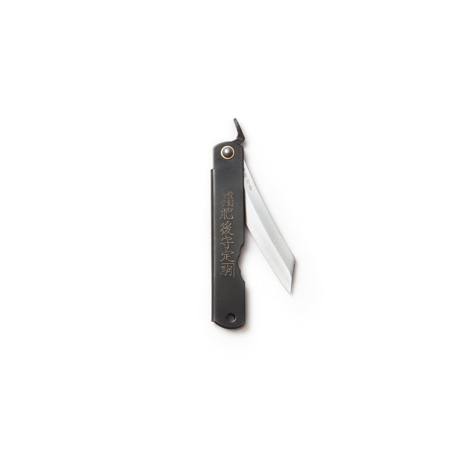 Higonokami Folding Knife - Aogami, Black-Folding Knife-Nagao Kanekoma Knife-JINEN