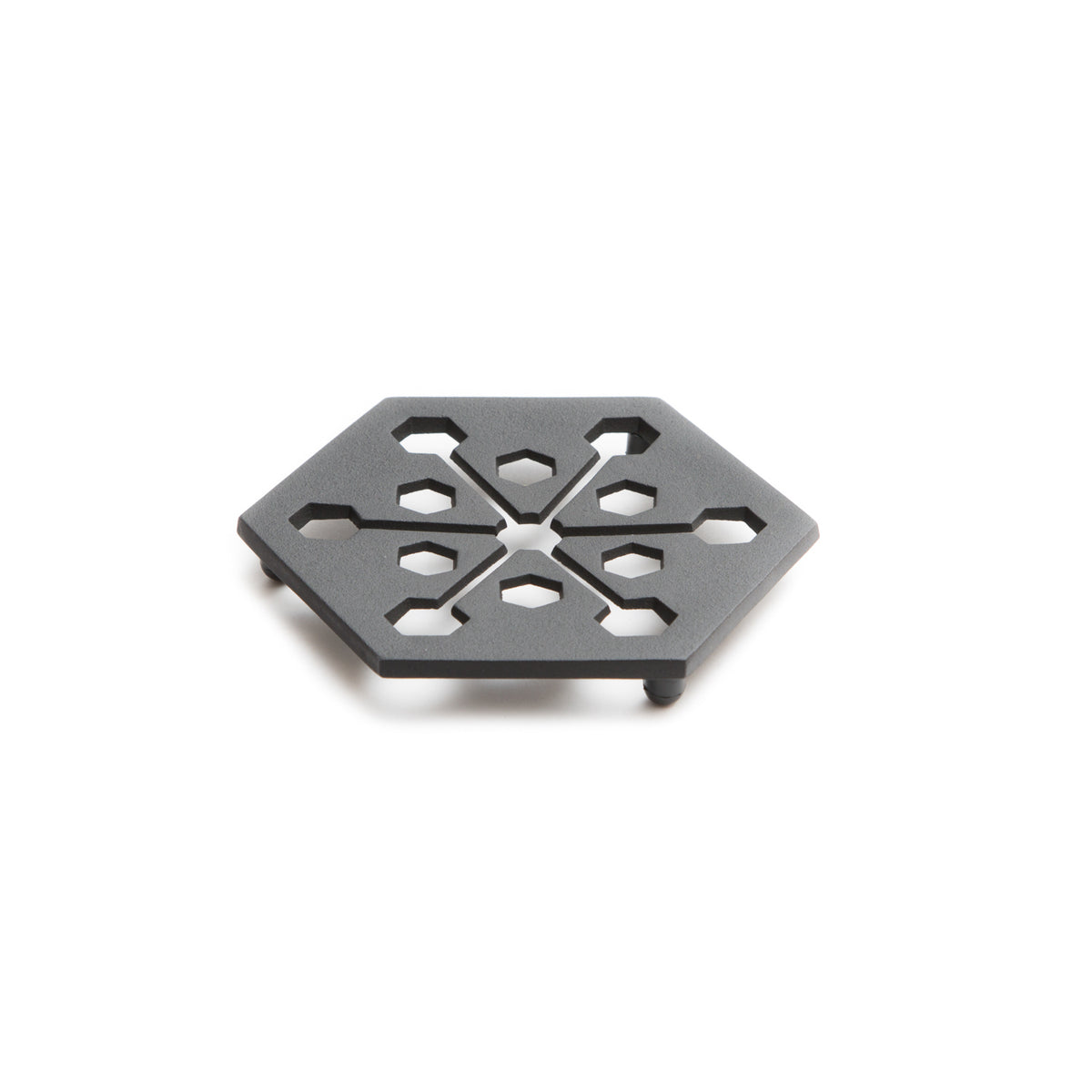 Cast Iron Trivet - Hexagon, 6.25"-Trivet-Kamasada-JINEN