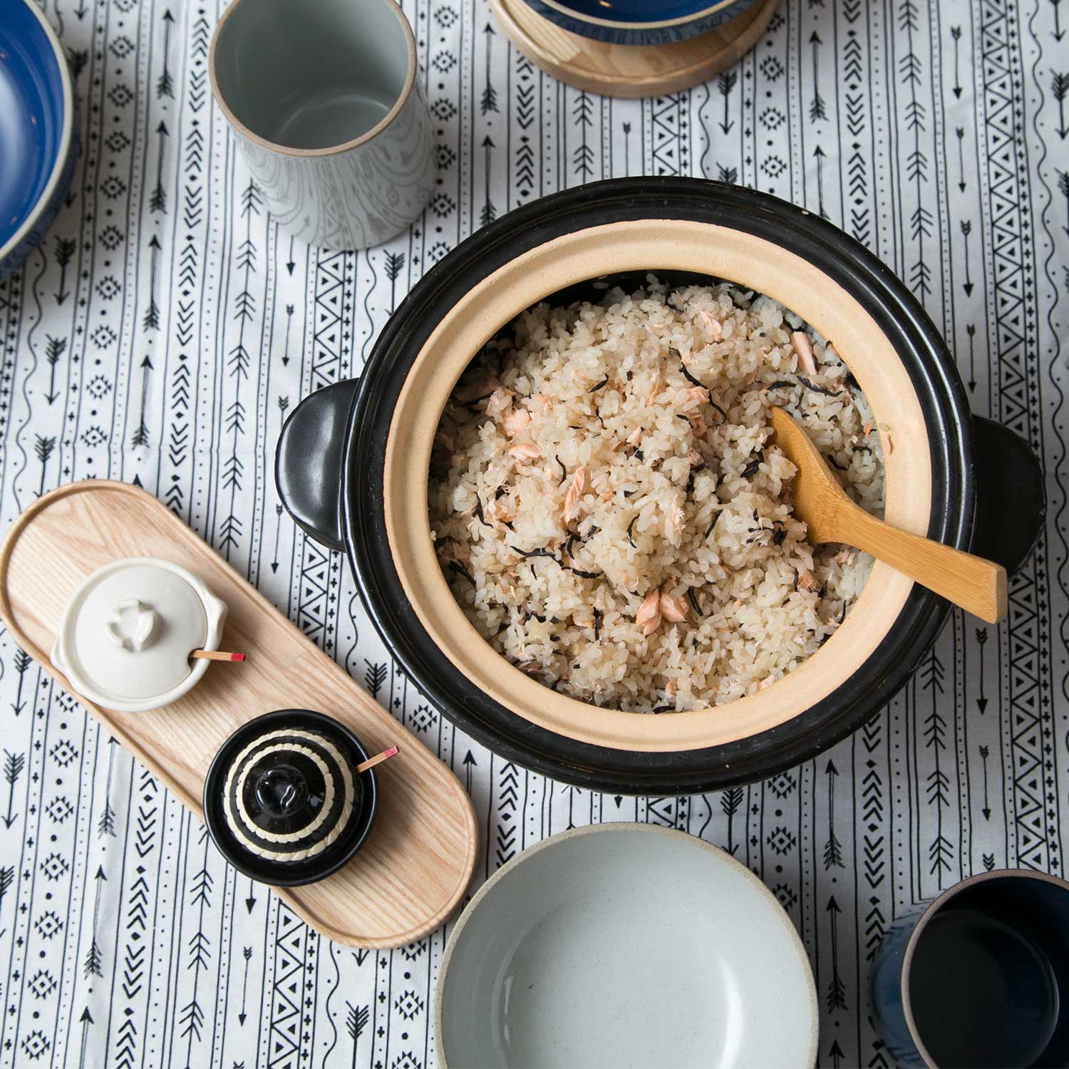 Donabe Kamadosan-Rice Cooker-Nagatani-en-Small (1 Rice Cup)-JINEN