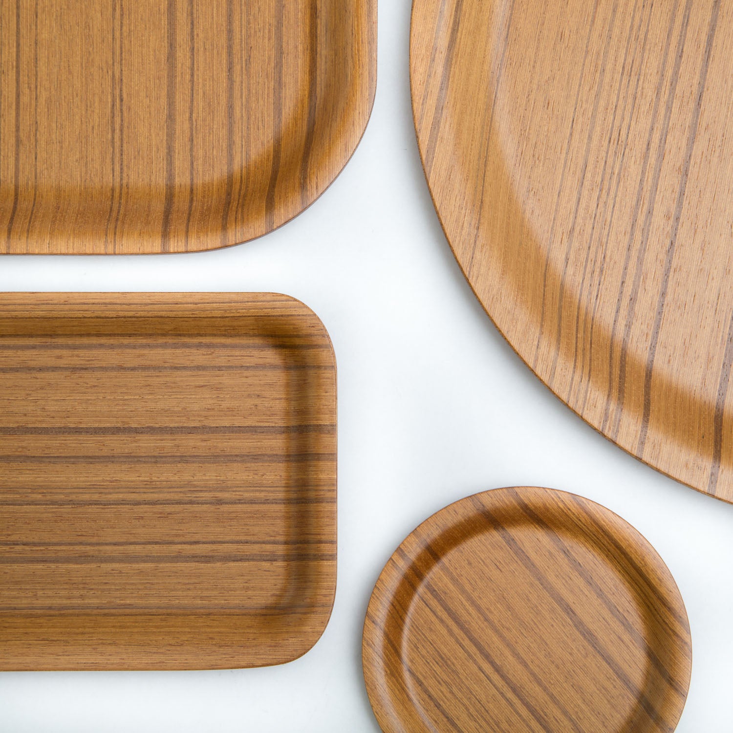 Round Tray, Ayous-Tray-Saito Wood-JINEN