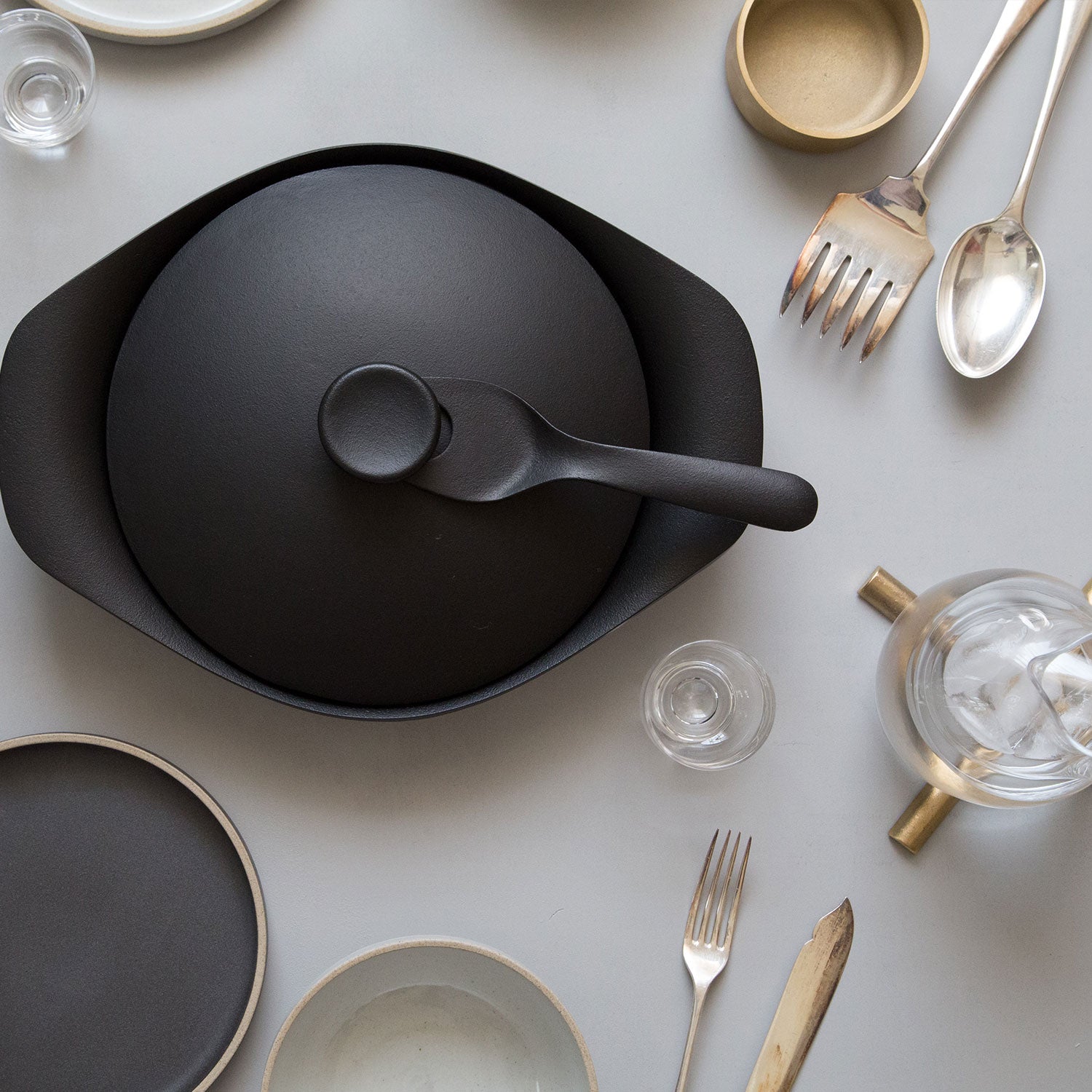 Brass Accessory Holder-Tray-Hasami Porcelain-JINEN