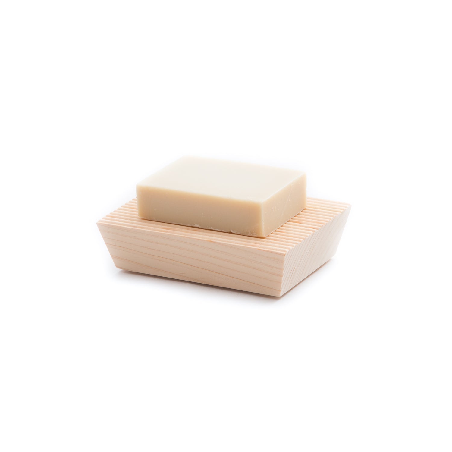 Hinoki Ridged Soap Dish