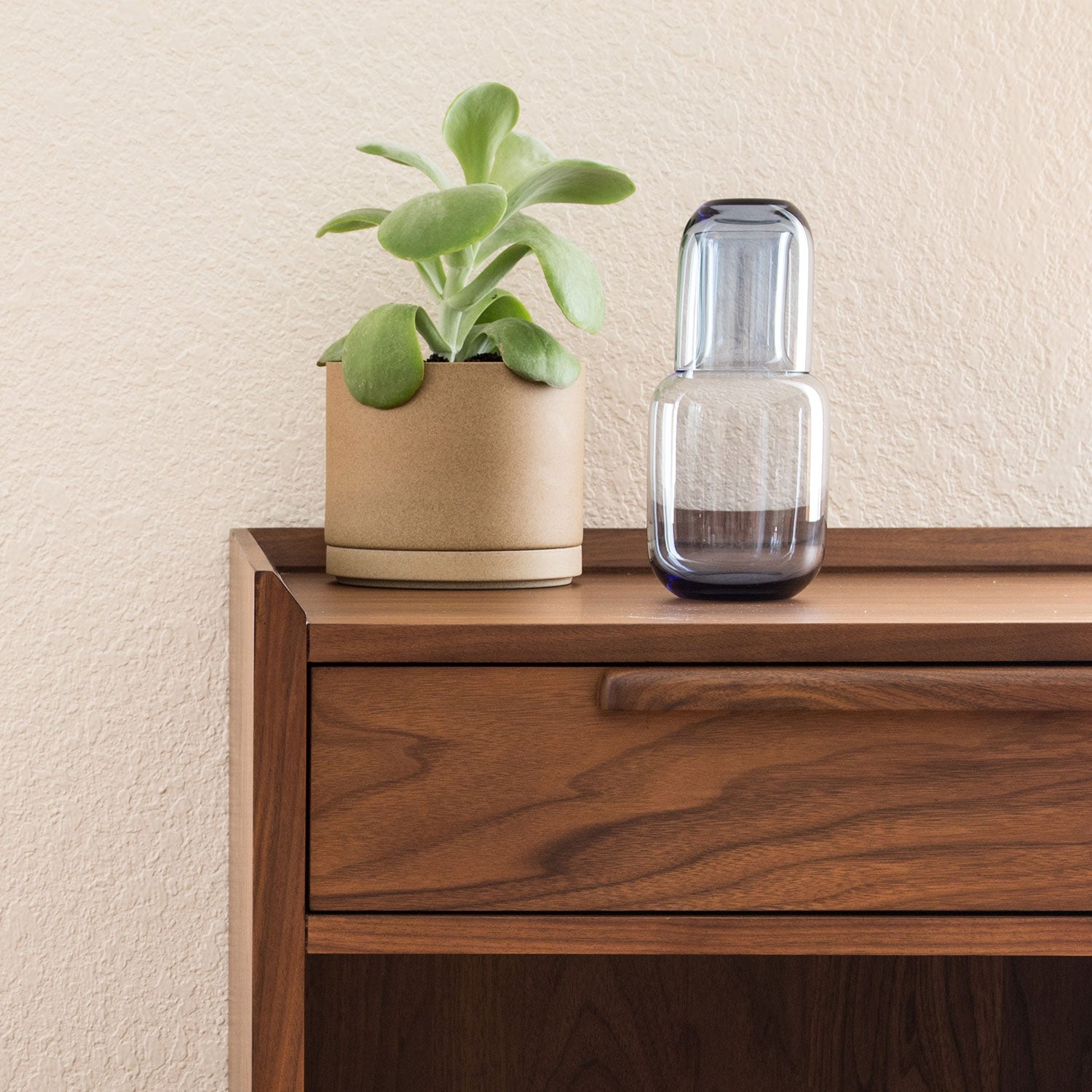 Night Carafe Set-Glass Carafe-Toyo Sasaki Glass-Clear-JINEN