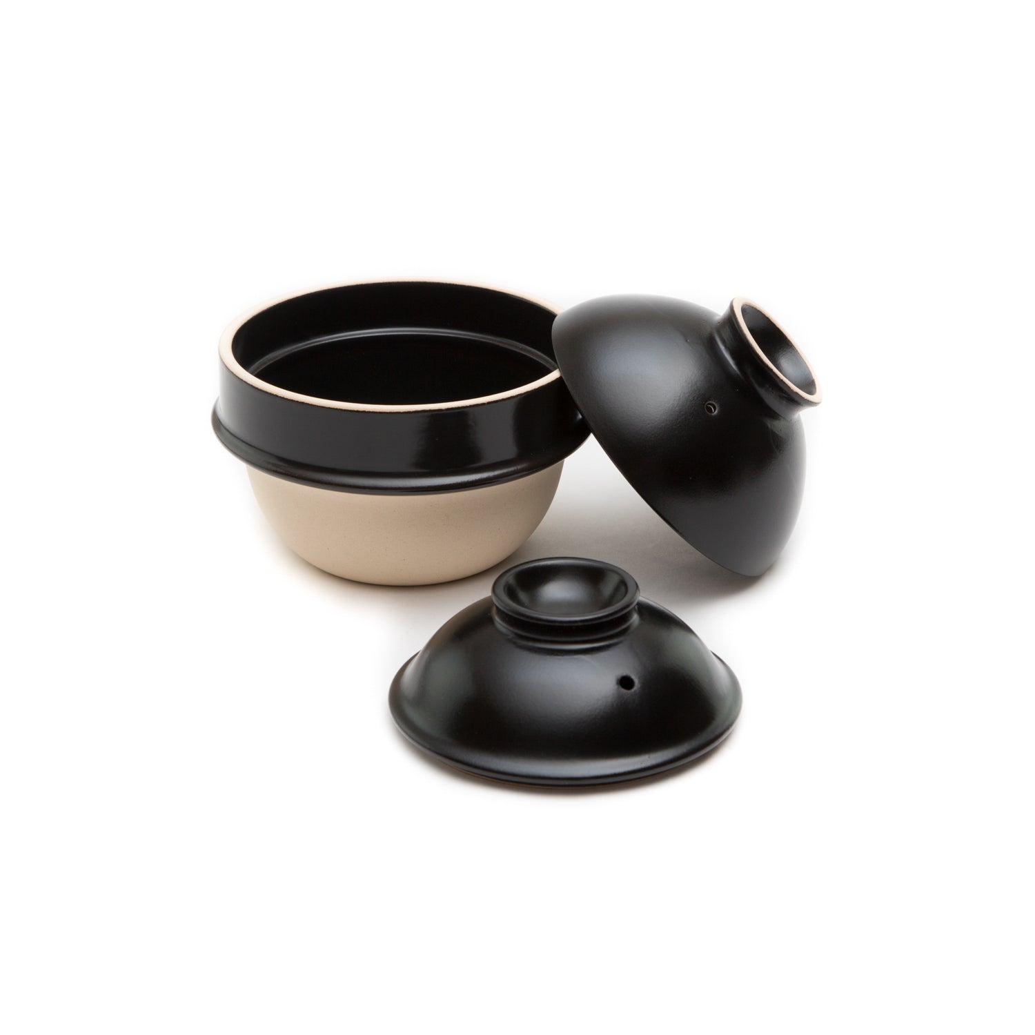 Kamacco - Rice Cooker-Rice Cooker-Tsukamoto Pottery-Black-JINEN